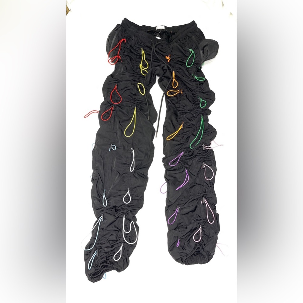 Black, bungee sweatpants